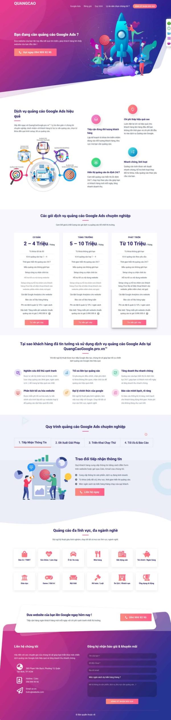 Theme wordpress công ty quảng cáo maketing
